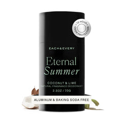 Each & Every Aluminum Free Deodorant for Men & Women - All Natural Deodorant for Sensitive Skin, EWG Verified - Clean, Baking Soda Free, Plant-Based Fragrance, 2.5oz