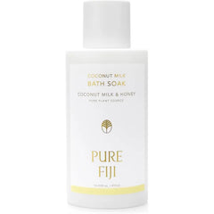 PURE FIJI Coconut Milk Bath Soak, Hydrating, Moisturizing, Softening, Soothing, Cruelty Free, Natural, Organic - 14oz / 415ml