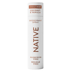 Native Deodorant Spray, 72 Hour Odor Control, Aluminum Free, No Chemical Propellant, Contains Naturally Derived Ingredients, 3.5 oz