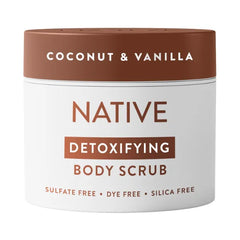 Native Body Scrub, Exfoliating and Detoxifying for Soft Skin, Sulfate Free - 12 oz