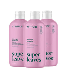ATTITUDE Body Wash, EWG Verified Shower Gel, Dermatologically Tested, Plant and Mineral-Based, Vegan Personal Care Products - 16 Fl Oz