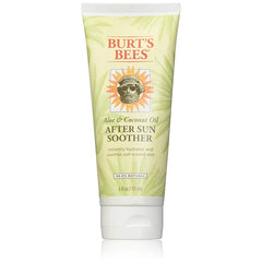 Burt's Bees Aloe & Coconut Oil After Sun Soother Lotion - Pack of 3 with Hydrating Aloe Vera, Sunburn Relief, Natural Moisturizer Summer Essentials, 3 x 6 oz