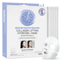 OOTD Hydrogel Sheet Mask Collection – Collagen, Vitamin C & Peptides for Hydration, Firming & Radiant Glow (5pcs)