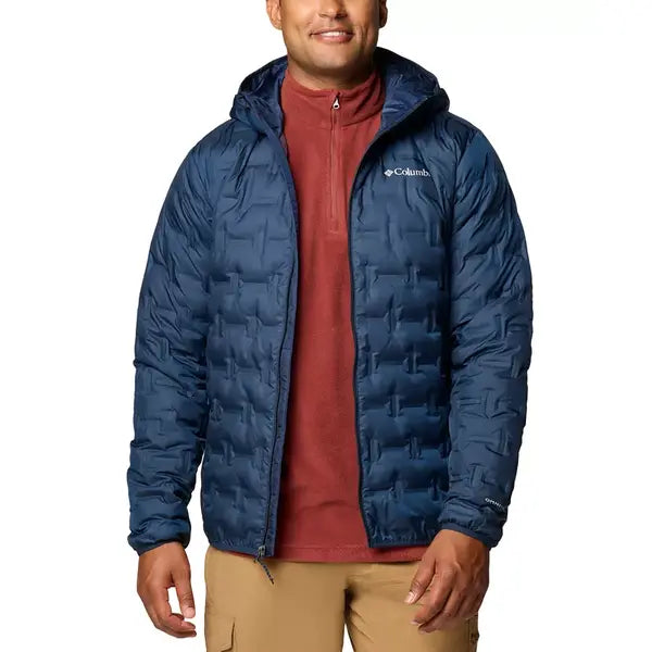Men's Delta Ridge II Down Zip-Front Hooded Jacket