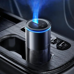 Ceeniu Smart Car Air Freshener, Enlarged Spray Nozzle, Advanced Ultrasonic Diffuser CF12 Pro, Auto On/Off, Adjustable Mode, 60-Day Powerful Battery, Ambient Light, Lasts 4 Months