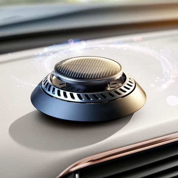 Ceeniu 2025 New UFO Car Air Freshener, Solar Powered Auto Rotary, Aluminum Alloy, Supports DIY perfumes, Natural French Fragrance, F21 Aroma Diffuser, Car Fragrance