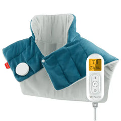 Comfytemp Weighted Heating Pad 19"x 24" for Neck and Shoulders - Blue