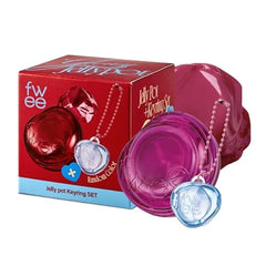 fwee Glowy Jelly Pot + Keychain SET Dewy Jelly Lip & Blush Color, Tinted Glow Jelly Balm, Dewy Buildable Finish