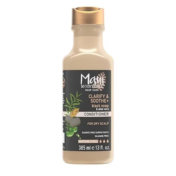Maui Moisture Clarify & Soothe + Black Soap Conditioner, and shampoo Hydrating, 13 fl oz