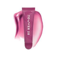 Tower 28 LipSoftie Tinted Lip Balm Treatment - Hydrating Glossy Balm + Overnight Lip Mask with Jojoba Oil + Shea Butter, Sweet, Cushiony Formula for Smooth, Soft Lips, SOS Vanilla