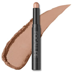 FOCALLURE Shimmer and Matte Cream Eyeshadow Stick,Smooth Brilliant Eye Brightener Pencil for Women,Long Lasting Waterproof Eye Shadow and Liners Makeup