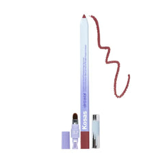 Kosas Hotliner Retractable Lip Liner Pencil with Built-In Brush & Sharpener - Easy Contouring, Hydrating, Long-Lasting - Pigmented Creamy Texture for Plumping Lips - Hyaluronic Acid & Konjac