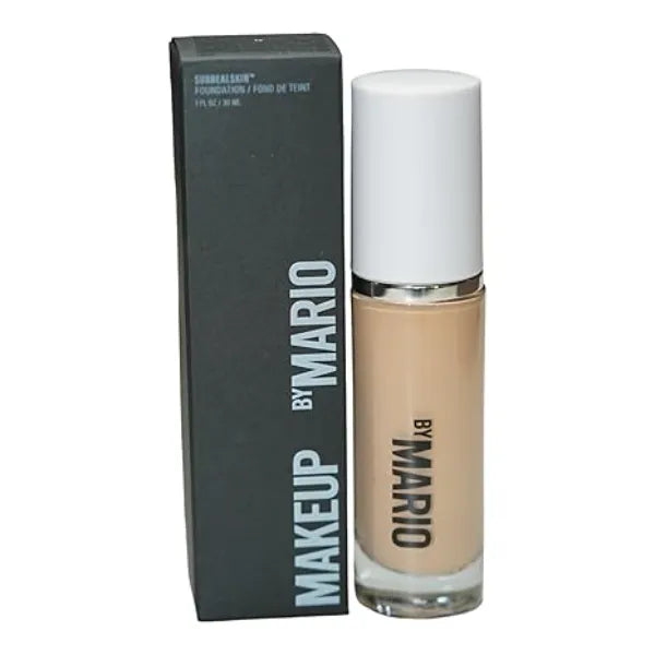 MAKEUP BY MARIO SurrealSkin Liquid Foundation, Liquid Formula, Vegan, Long wearing coverage, Hydrating, Natural Finish, Size 30 mL