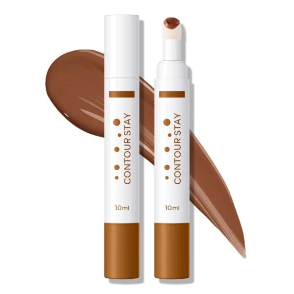 KYDA Liquid Contour Pen, Rotatable Face Bronzer Contouring Makeup, Buildable Matte Color, Blendable, Lightweight Formula, Lasting, Cream Contour with Cushion Head