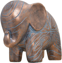 Kakizzy Elephant Statue, African Animal Decor, Wooden Elephant Gift for Women, Boho Decor for Living Room, Shelf, Office