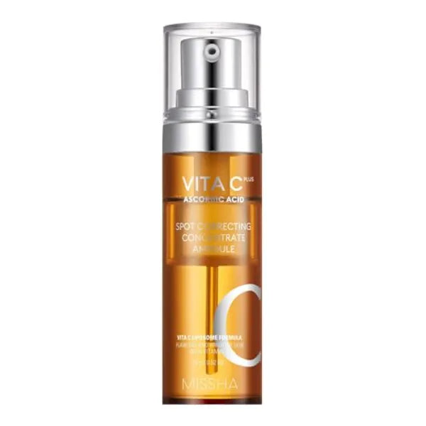 MISSHA Vita C Plus Skincare Collection - Vitamin C Serum, Toner, Ampoule Balm Stick & Spot Correcting Serum for Brightening, Firming & Dark Spot Correction