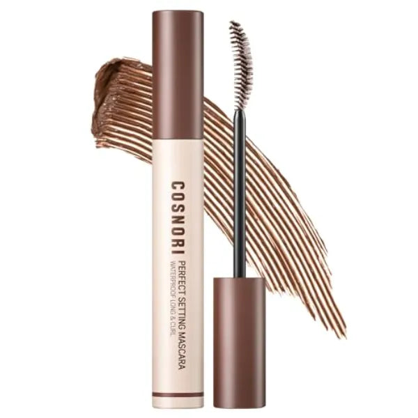 COSNORI Perfect Setting Waterproof Mascara Long&Curl - Long Lasting Smudge - 0.23fl oz (7ml)