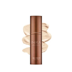 INIKA Organic BB Cream Foundation - Vegan Makeup with Hydrating Prickly Pear, Jojoba, and Pomegranate Seed Oil - Lightweight Glow for Balanced Skin Tone, Beige, 1 fl oz