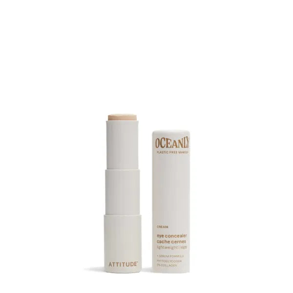 ATTITUDE Oceanly Light Coverage Under Eye Concealer Stick, Titanium Dioxide-Free, EWG Verified, Plastic-Free, Vegan & Cruelty-free Makeup - 0.2 Ounces