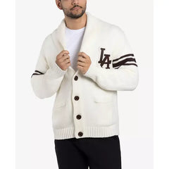 X-Ray Men's Shawl Collar Heavy Gauge Cardigan