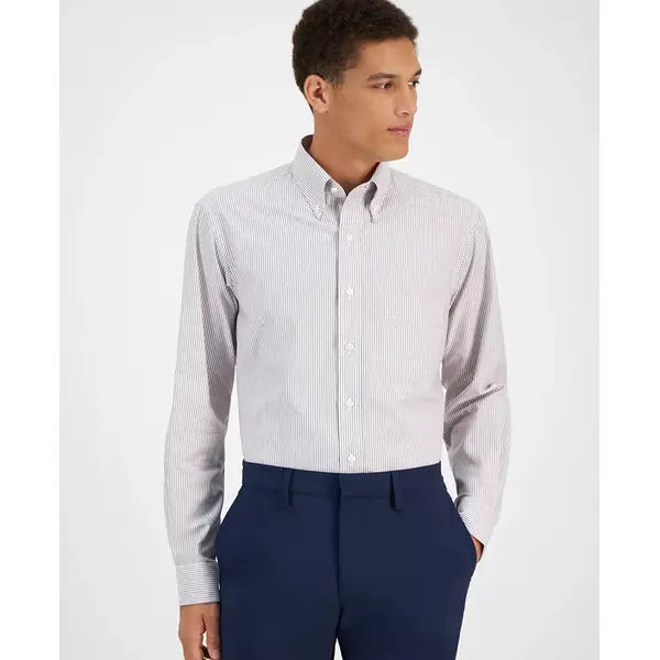 Club Room Men's Regular Fit University Stripe Dress Shirt DiscountStore Club Room Men's Regular Fit University Stripe Dress Shirt DiscountStore