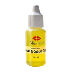 Bliss Kiss Nail Oil Cuticle Dropper w/ Vitamin E & Jojoba – Nail Strengthener & Growth Serum for Brittle, Peeling, Thin Nails | 0.5oz (Variety Scents)