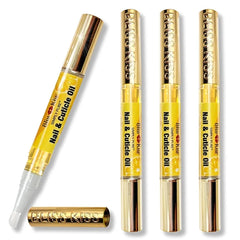 Bliss Kiss Nail Oil Cuticle Pens w/ Vitamin E & Jojoba – Strengthener & Growth Treatment for Brittle, Peeling, Thin Nails (Variety Scents)
