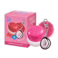 fwee Blurry Pudding Pot + Keychain SET Airbrushed Blush & Lip, Buildable Pigment, Long lasting, Lightweight, Easy to Blend, Natural Soft Matte Finish Makeup  Baddie