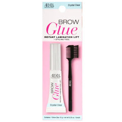 Ardell Brow Glue Eyebrow Gel for Instant Lamination Lift with Styling Brush, All day Extreme Hold Brow Gel for Fluffy Defined Brows, 0.35 oz