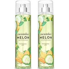 Bath & Body Works Fresh Cut Lilacs & Cucumber Melon Body Mist Set, 2 Packs, 8 oz Fine Fragrance Sprays