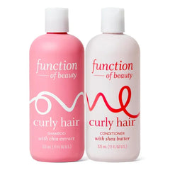 Function of Beauty Coily Hair Shampoo & Conditioner Set Anti Frizz Defining & Moisturizing Hair Care Sulfate Free Shampoo & Conditioner Duo for Bouncy Coils Dry & Dull Coily Hair Products