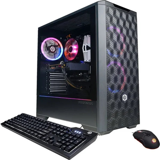 Cyberpowerpc Gaming Desktop GMS (AMD R5, 16GB) 1TB Black
