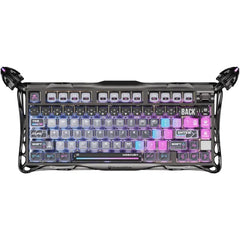 GravaStar Mercury K1 Pro Wireless Mechanical Gaming Keyboard – Aluminum Alloy RGB Custom Keyboard, Hot-Swappable Linear Switches