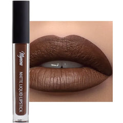 Mynena Liquid Matte Lipstick Long-Lasting Waterproof | Lightweight Comfortable Non-Drying | High Pigment Intense Color Lip Stain | Paraben-Free Talc-Free Vegan & Cruelty-Free