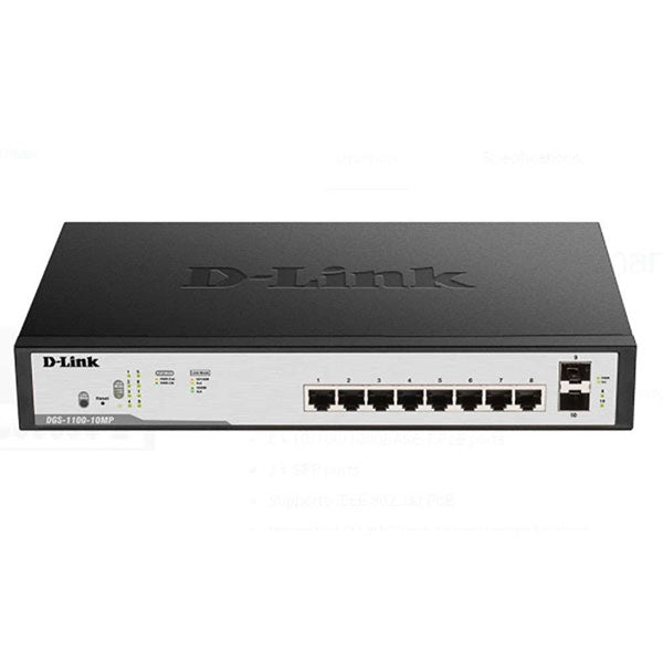 D-Link 8 Port Gigabit Poe Smart Managed Switch