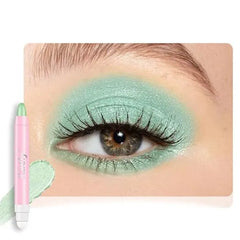FeiCuiYun Monochrome Cream Glitter Shimmer Eye Shadow Stick Palette makeup 2 in 1 Eyeshadow & Eyeliner Pencil for Women Waterproof, Sombras Para Ojos
