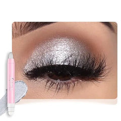 FeiCuiYun Monochrome Cream Glitter Shimmer Eye Shadow Stick Palette makeup 2 in 1 Eyeshadow & Eyeliner Pencil for Women Waterproof, Sombras Para Ojos