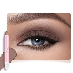 FeiCuiYun Monochrome Cream Glitter Shimmer Eye Shadow Stick Palette makeup 2 in 1 Eyeshadow & Eyeliner Pencil for Women Waterproof, Sombras Para Ojos