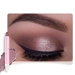 FeiCuiYun Monochrome Cream Glitter Shimmer Eye Shadow Stick Palette makeup 2 in 1 Eyeshadow & Eyeliner Pencil for Women Waterproof, Sombras Para Ojos