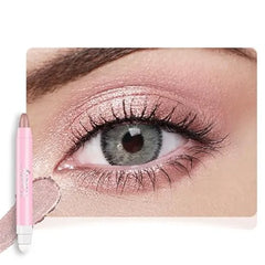 FeiCuiYun Monochrome Cream Glitter Shimmer Eye Shadow Stick Palette makeup 2 in 1 Eyeshadow & Eyeliner Pencil for Women Waterproof, Sombras Para Ojos