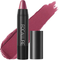 FOCALLURE Ultra Chic Metallic Lipstick,Rich Vitamin E Lip Crayon, Lightweight Shinning Color without Drying or Fading, Long Lasting Lips Makeup