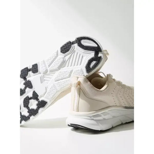 Panelled | Lace-Up Sneakers - White