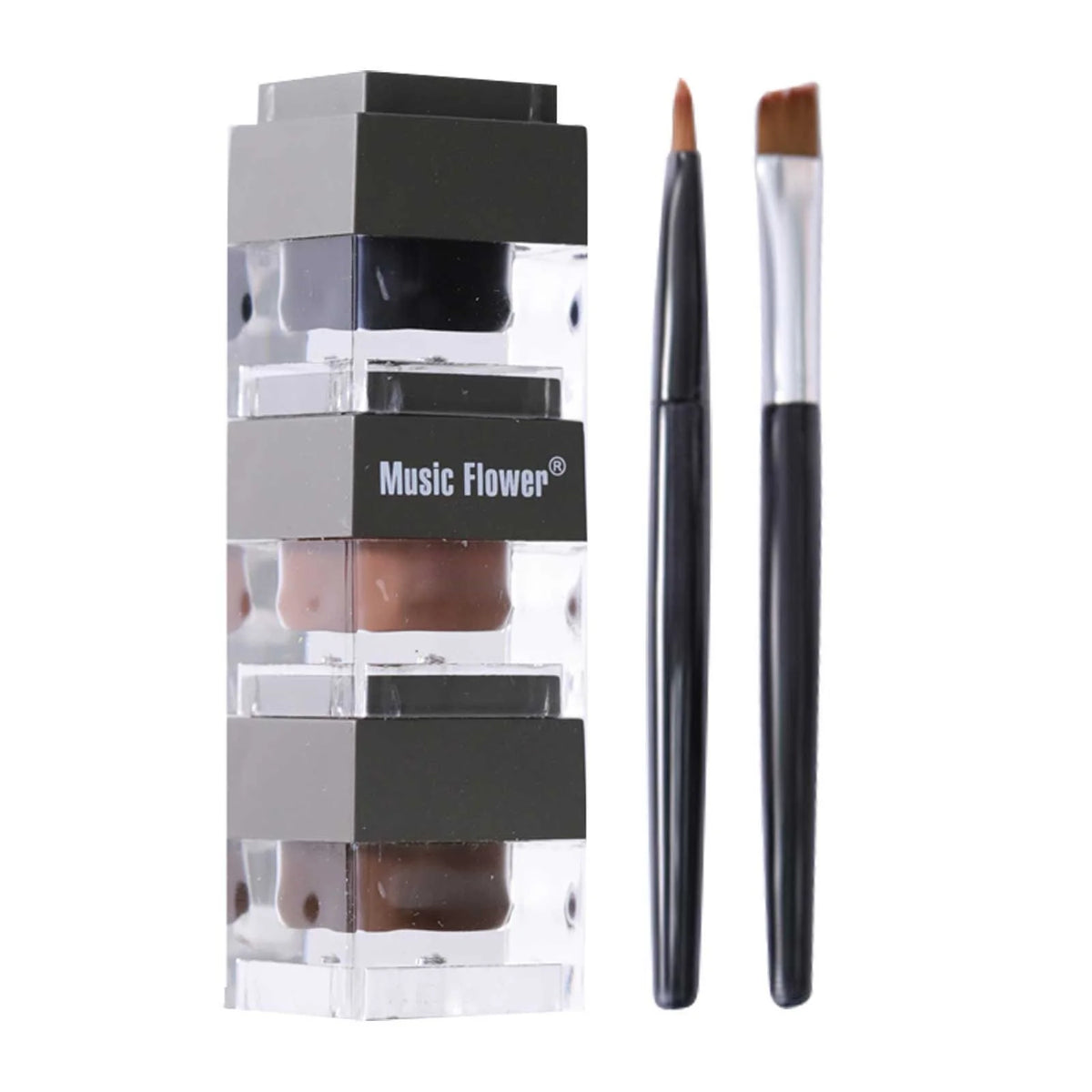 Huda beauty DONGGWTS Black And Brown Gel Set Water Proof Last For All Day Long, Work Great With Eyebrow, Kvd Vegan Beauty Huda Purple Glitter Eyeshadow Glitter Pencils Lip Liner Tir Tir Foundation