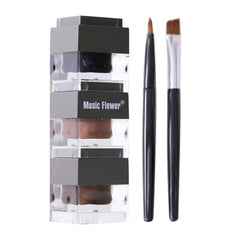 Huda beauty DONGGWTS Black And Brown Gel Set Water Proof Last For All Day Long, Work Great With Eyebrow, Kvd Vegan Beauty Huda Purple Glitter Eyeshadow Glitter Pencils Lip Liner Tir Tir Foundation