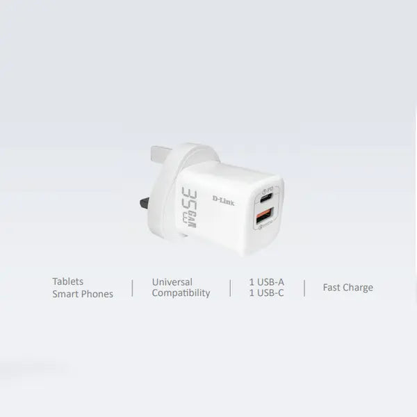 D-Link DPC-352 35W Dual USB Wall Charger