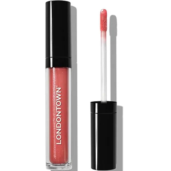 LONDONTOWN , Sun Kissed Coral, Plush Shine Lip Gloss Tube, Deep Hydrating High Shine Sheer Tint Non Sticky Conditioning Balm