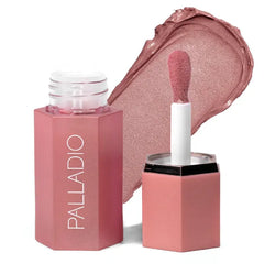 Palladio Liquid Blush for Cheeks & Lips 2-in-1 Makeup Face Blush, Weightless Cream Formula, Smudge Proof Long-Wearing Pigmented Blush, Natural Look Makeup Face Blushes, Dewy Finish