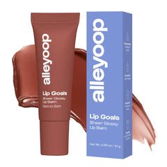 Alleyoop Lip Goals Glossy Lip Balm - Hydrating Tinted Lip-Moisturizer for Women - Vegan LipBalm for Cracked Lips, Moisturizing LipGloss Balm - Lips Treatment & Hydration Care