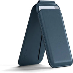 Satechi Magnetic Magsafe Wallet, Double Flap Stand Card Holder, 4 Slots with Front NFC Pass-Through, Adjustable Phone Attachment for iPhone 17/16/15/14/13/12, Travel Accessory