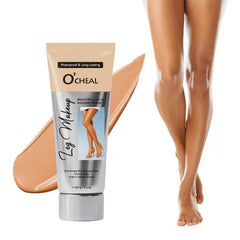 O’CHEAL Waterproof Leg Makeup Cream, No Transfer Tattoo Cover Up&Scar Concealer, Long Lasting Body Foundation for Flawless Skin, Leg Varicose Vein Cover Up, Suitable All Skin Tones
